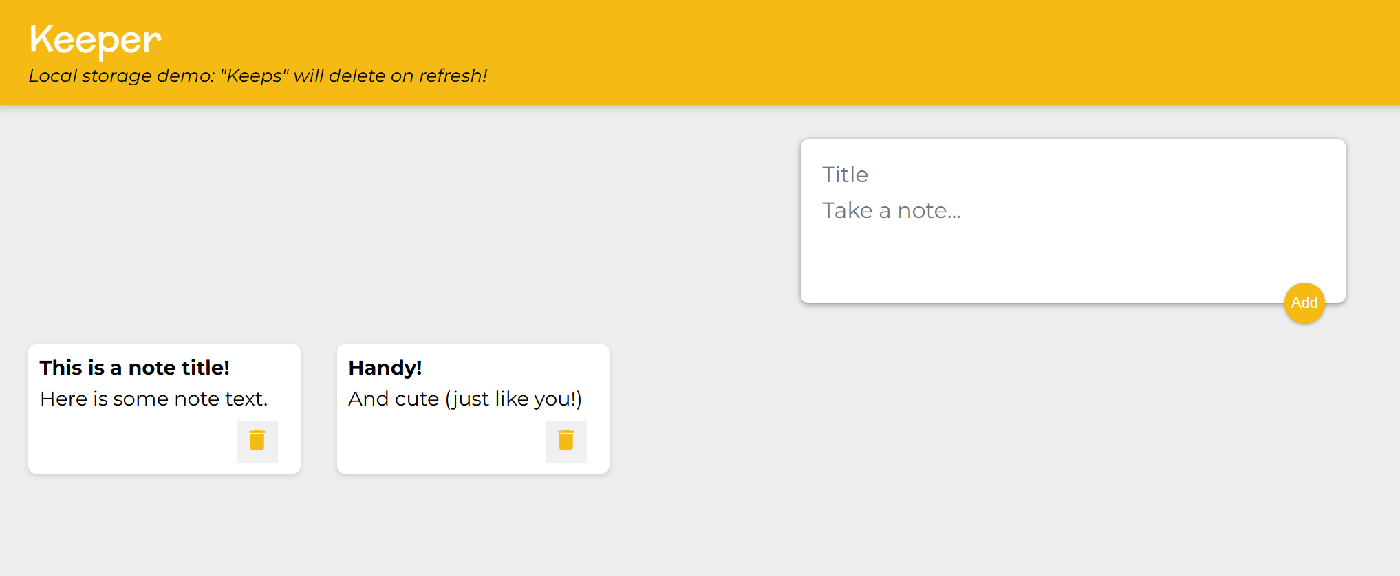Keeper App screenshot