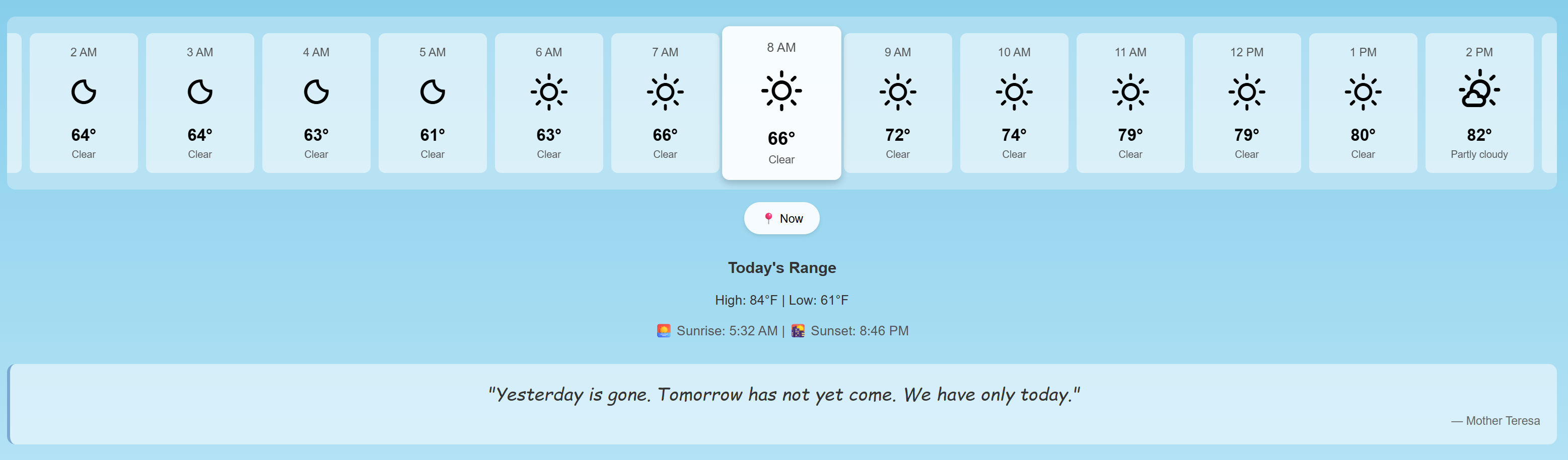 Weather Dashboard screenshot